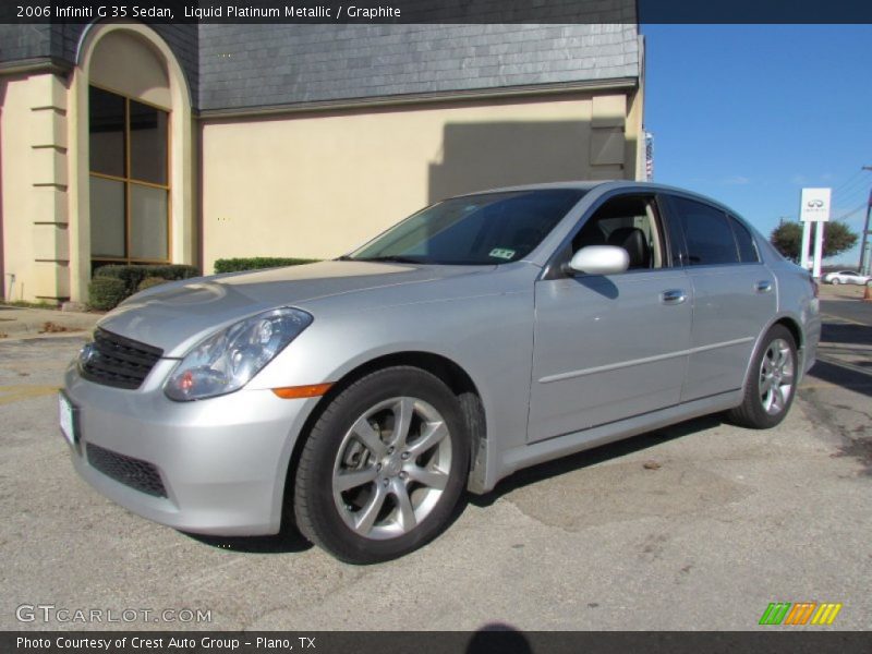 Liquid Platinum Metallic / Graphite 2006 Infiniti G 35 Sedan