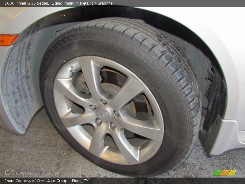 Liquid Platinum Metallic / Graphite 2006 Infiniti G 35 Sedan