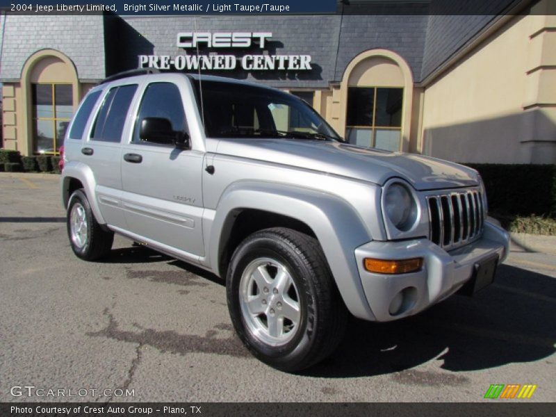 Bright Silver Metallic / Light Taupe/Taupe 2004 Jeep Liberty Limited