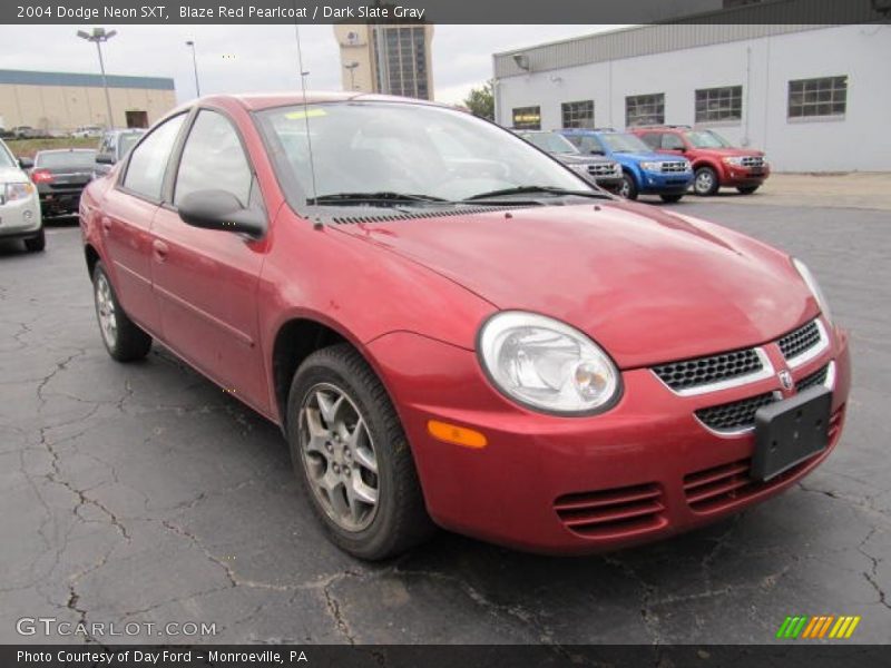 Blaze Red Pearlcoat / Dark Slate Gray 2004 Dodge Neon SXT