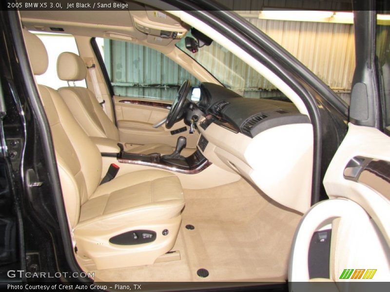 Jet Black / Sand Beige 2005 BMW X5 3.0i