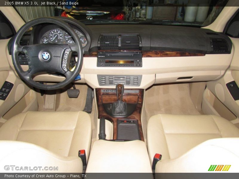 Jet Black / Sand Beige 2005 BMW X5 3.0i