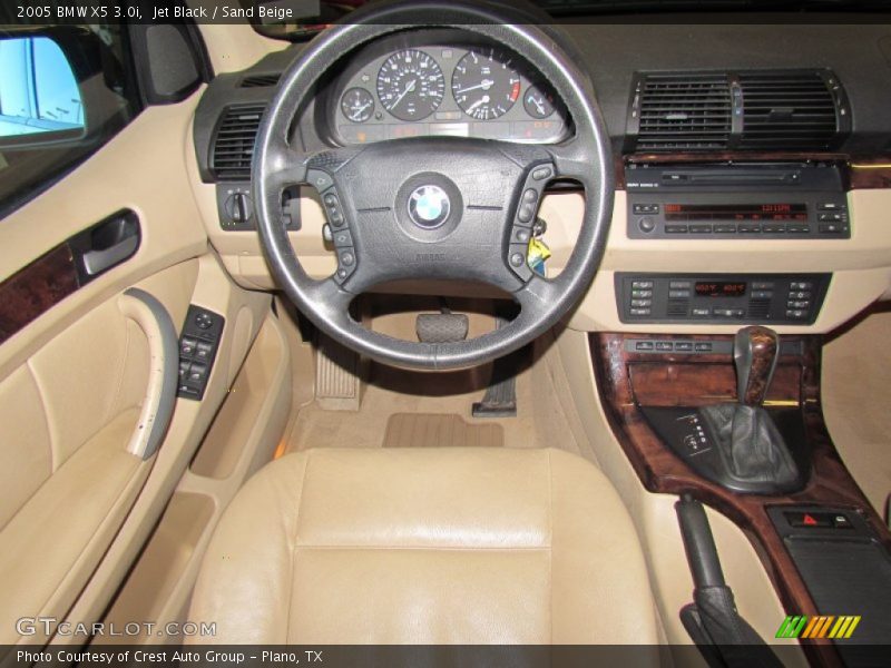 Jet Black / Sand Beige 2005 BMW X5 3.0i