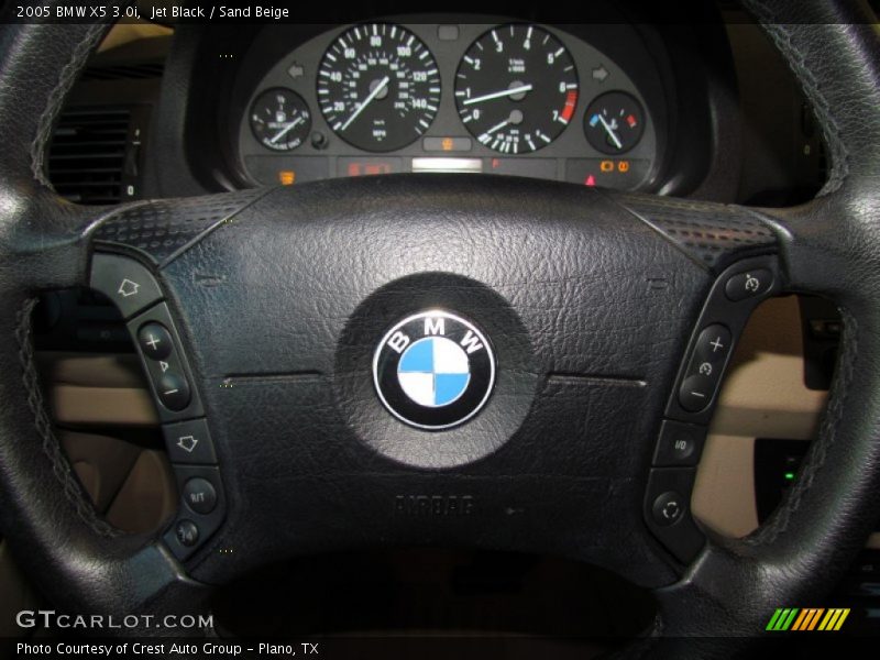 Jet Black / Sand Beige 2005 BMW X5 3.0i