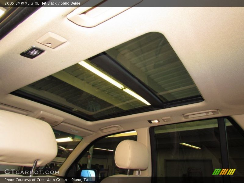 Jet Black / Sand Beige 2005 BMW X5 3.0i