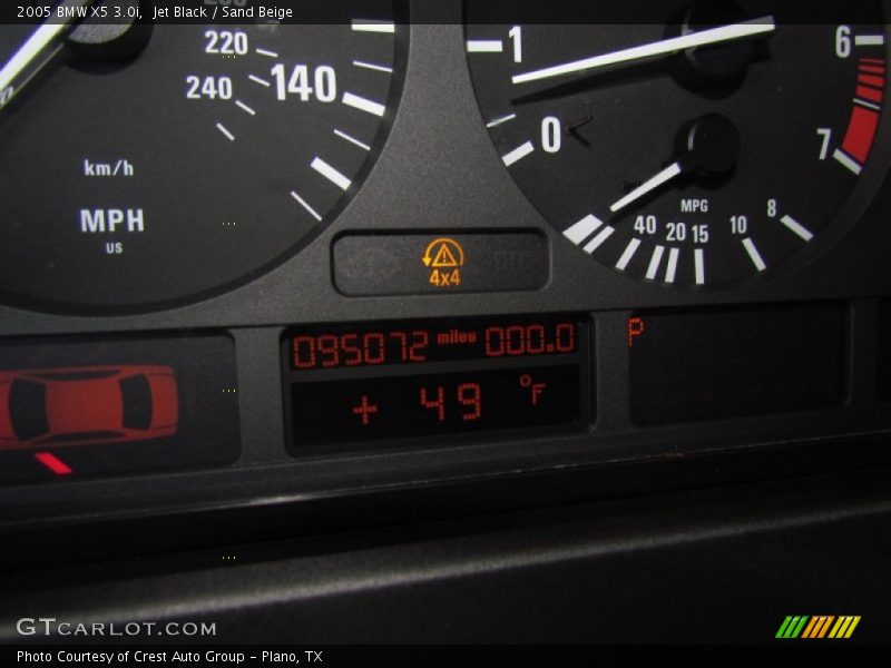 Jet Black / Sand Beige 2005 BMW X5 3.0i