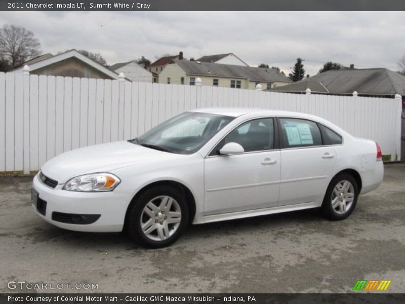Summit White / Gray 2011 Chevrolet Impala LT