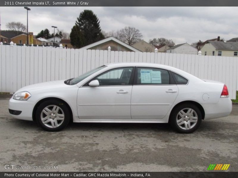 Summit White / Gray 2011 Chevrolet Impala LT