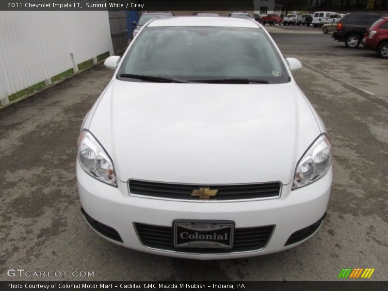 Summit White / Gray 2011 Chevrolet Impala LT
