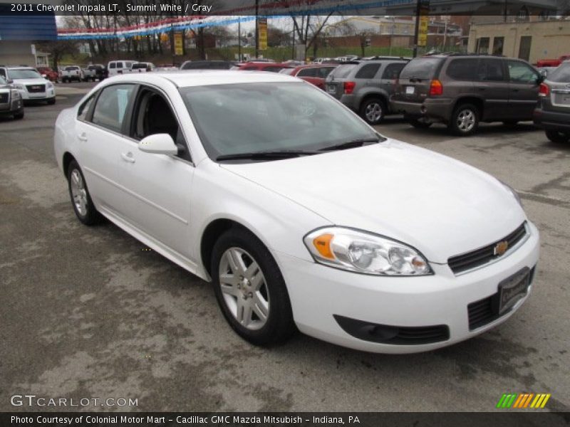 Summit White / Gray 2011 Chevrolet Impala LT