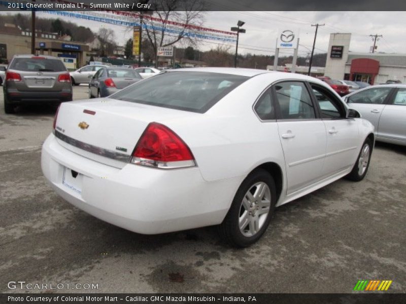 Summit White / Gray 2011 Chevrolet Impala LT