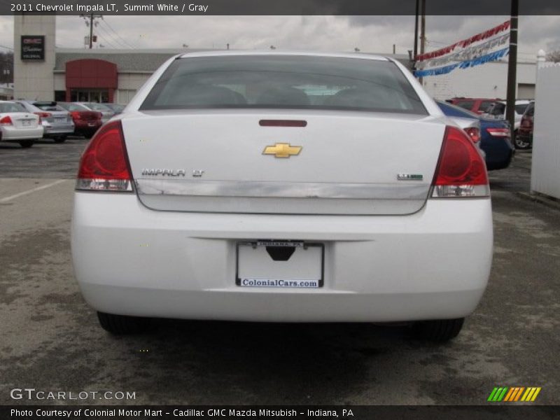 Summit White / Gray 2011 Chevrolet Impala LT