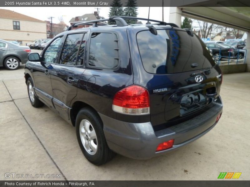 Moonlit Blue / Gray 2005 Hyundai Santa Fe LX 3.5 4WD
