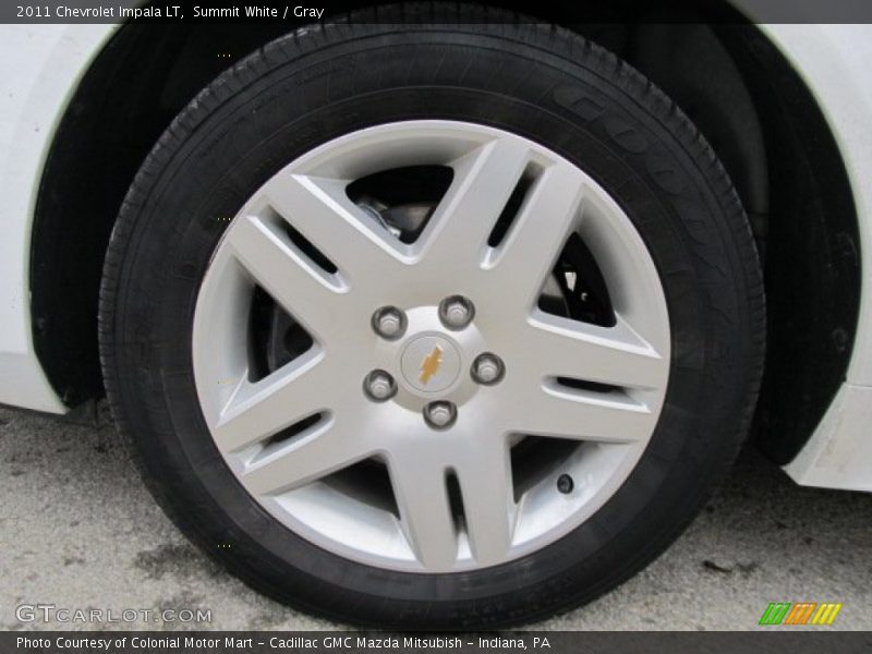 Summit White / Gray 2011 Chevrolet Impala LT