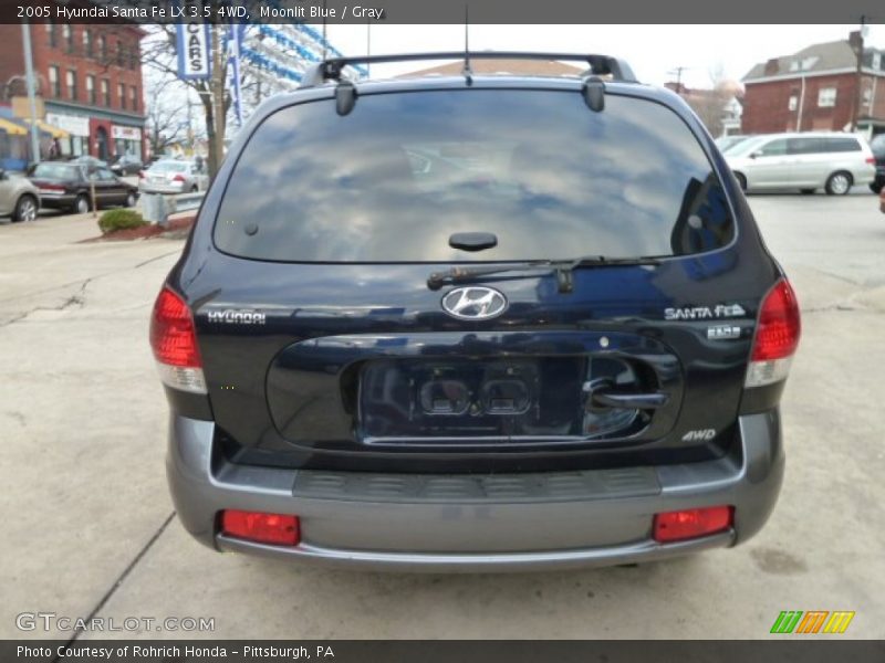 Moonlit Blue / Gray 2005 Hyundai Santa Fe LX 3.5 4WD