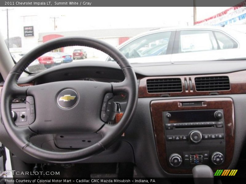 Summit White / Gray 2011 Chevrolet Impala LT
