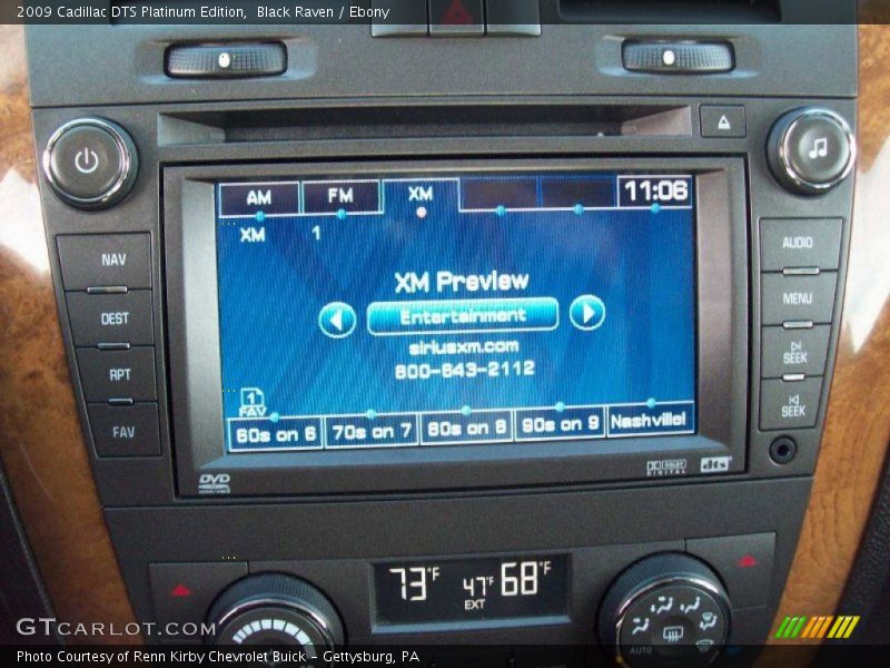 Controls of 2009 DTS Platinum Edition