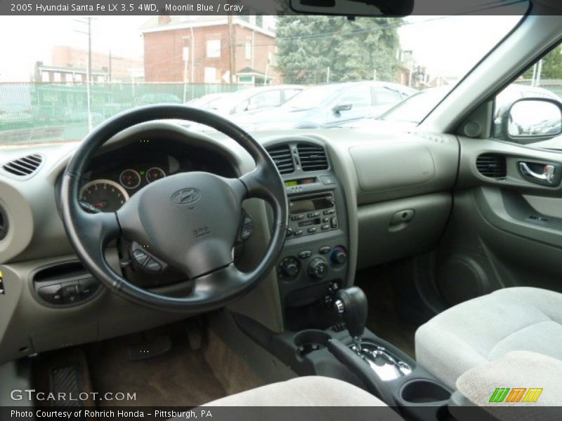 Moonlit Blue / Gray 2005 Hyundai Santa Fe LX 3.5 4WD