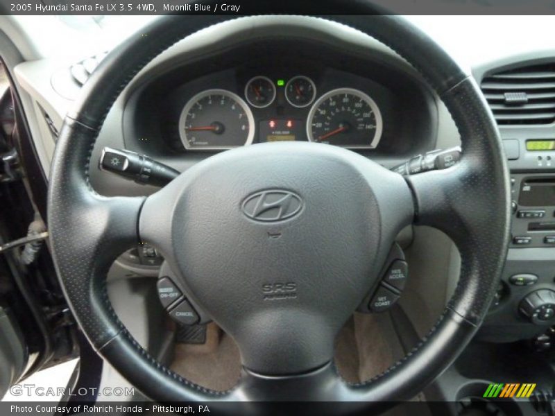 Moonlit Blue / Gray 2005 Hyundai Santa Fe LX 3.5 4WD