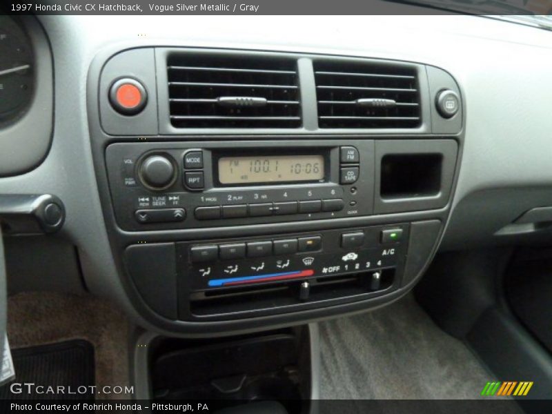 Controls of 1997 Civic CX Hatchback