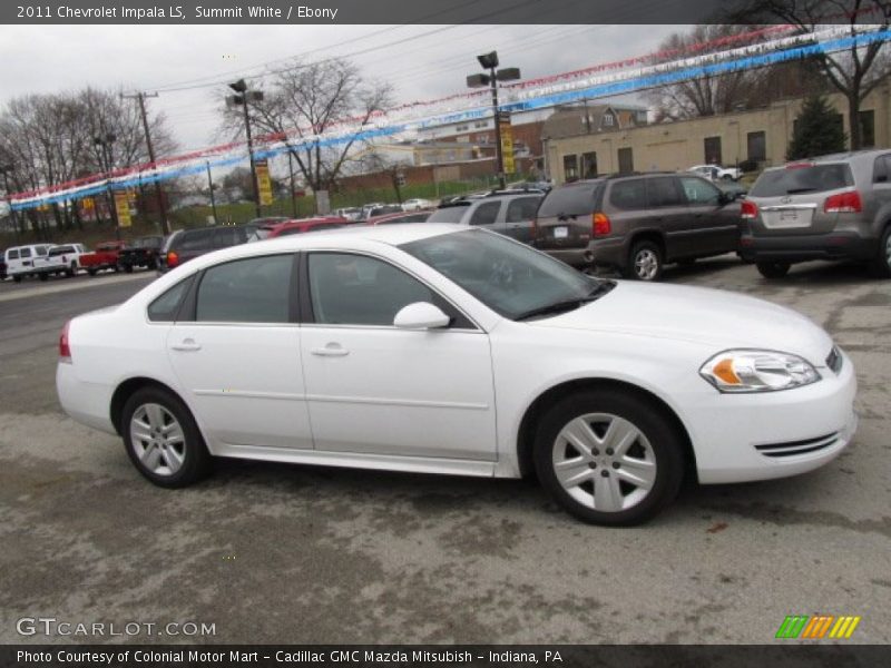 Summit White / Ebony 2011 Chevrolet Impala LS