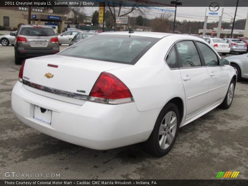 Summit White / Ebony 2011 Chevrolet Impala LS
