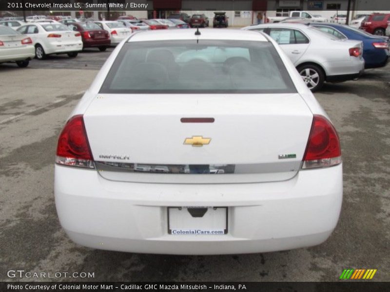 Summit White / Ebony 2011 Chevrolet Impala LS