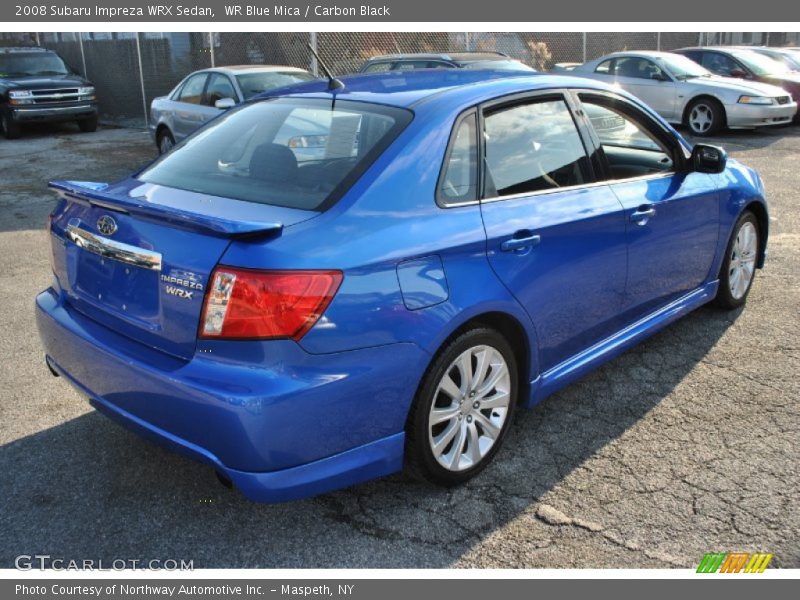 WR Blue Mica / Carbon Black 2008 Subaru Impreza WRX Sedan