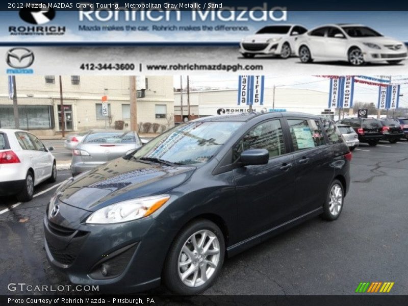 Metropolitan Gray Metallic / Sand 2012 Mazda MAZDA5 Grand Touring