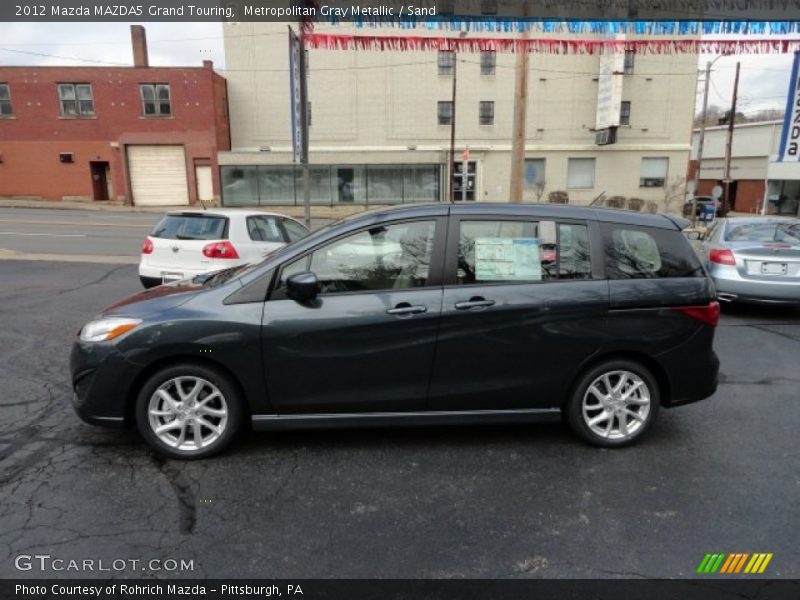 Metropolitan Gray Metallic / Sand 2012 Mazda MAZDA5 Grand Touring