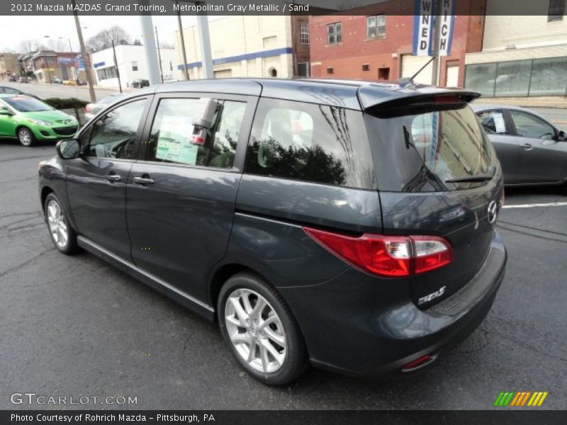 Metropolitan Gray Metallic / Sand 2012 Mazda MAZDA5 Grand Touring
