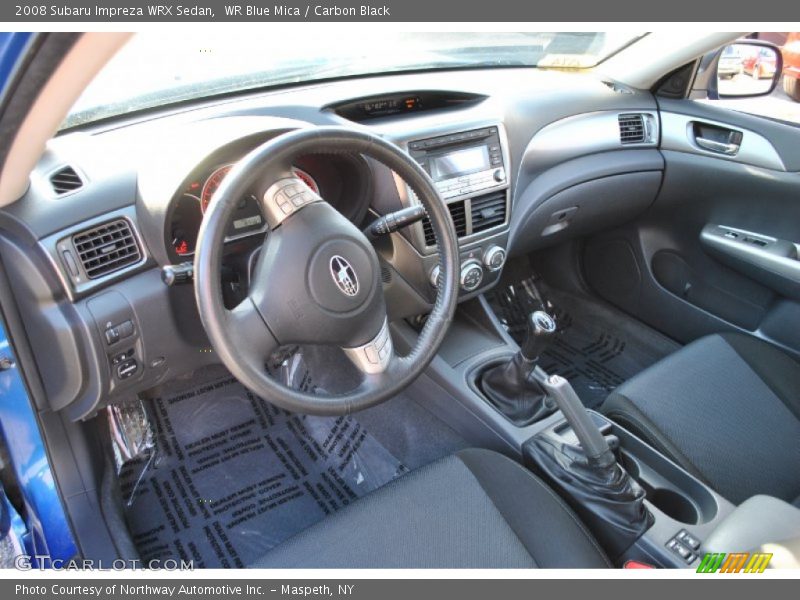  2008 Impreza WRX Sedan Carbon Black Interior