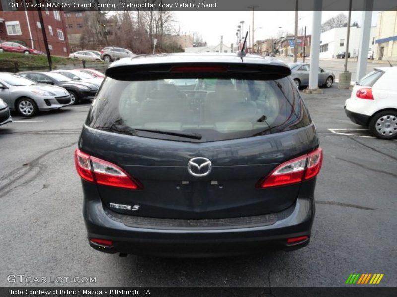 Metropolitan Gray Metallic / Sand 2012 Mazda MAZDA5 Grand Touring