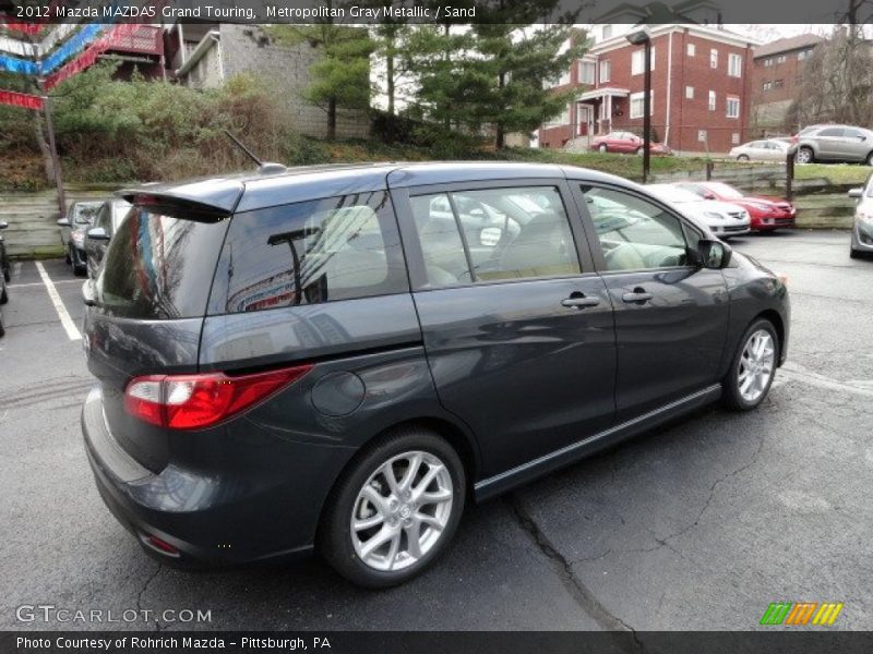 Metropolitan Gray Metallic / Sand 2012 Mazda MAZDA5 Grand Touring