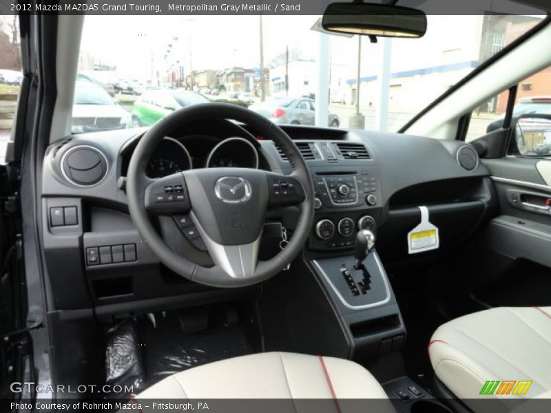 Metropolitan Gray Metallic / Sand 2012 Mazda MAZDA5 Grand Touring
