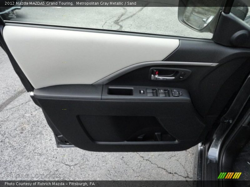Metropolitan Gray Metallic / Sand 2012 Mazda MAZDA5 Grand Touring