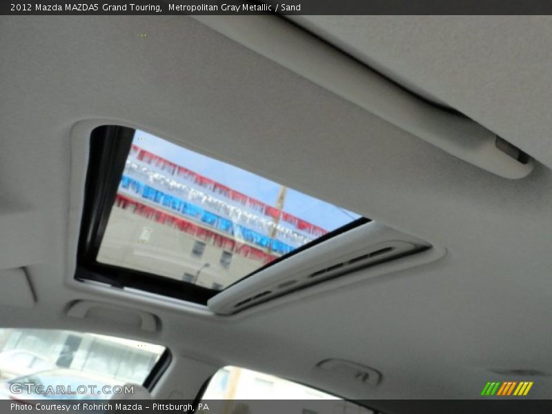 Metropolitan Gray Metallic / Sand 2012 Mazda MAZDA5 Grand Touring