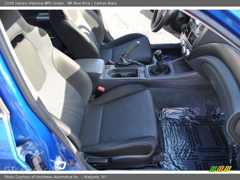 WR Blue Mica / Carbon Black 2008 Subaru Impreza WRX Sedan
