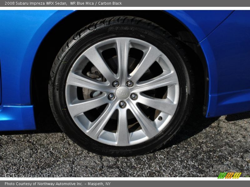 WR Blue Mica / Carbon Black 2008 Subaru Impreza WRX Sedan