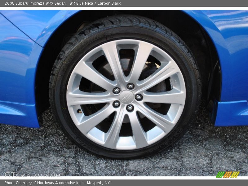 WR Blue Mica / Carbon Black 2008 Subaru Impreza WRX Sedan