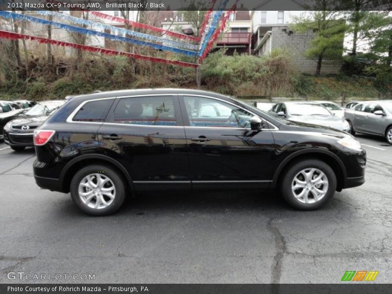 Brilliant Black / Black 2012 Mazda CX-9 Touring AWD