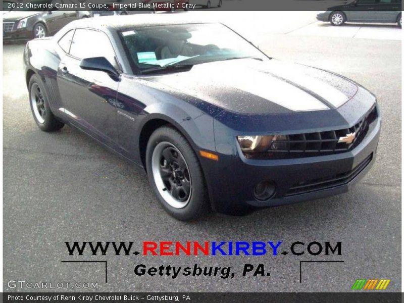 Imperial Blue Metallic / Gray 2012 Chevrolet Camaro LS Coupe