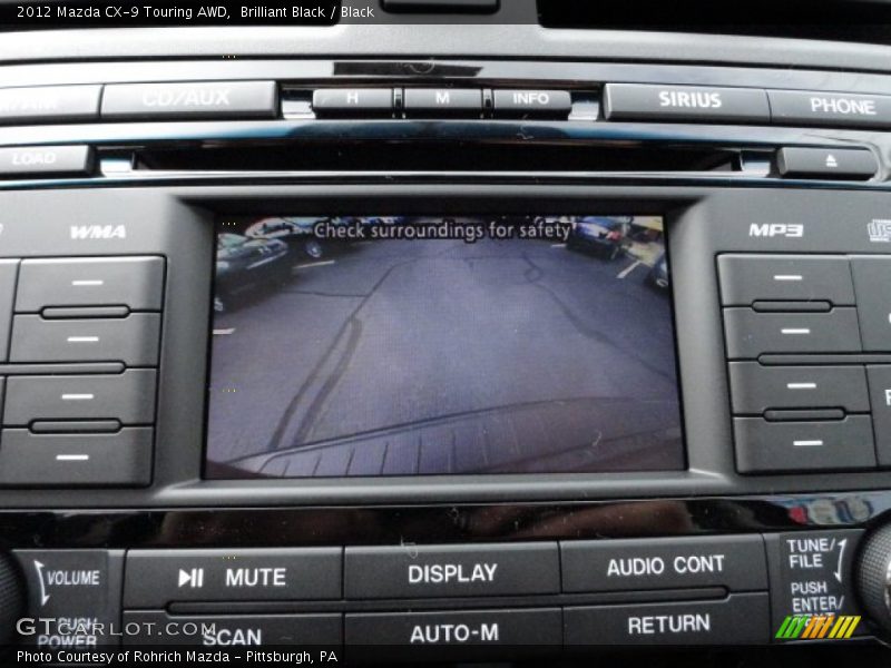 Brilliant Black / Black 2012 Mazda CX-9 Touring AWD
