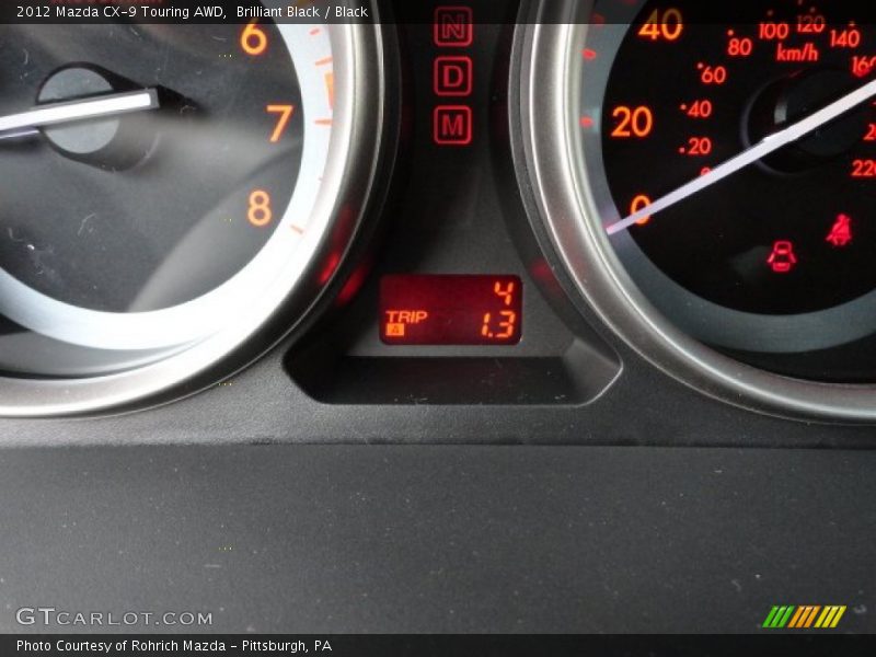 Brilliant Black / Black 2012 Mazda CX-9 Touring AWD