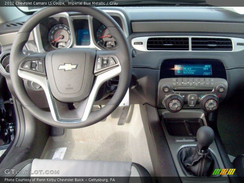 Imperial Blue Metallic / Gray 2012 Chevrolet Camaro LS Coupe