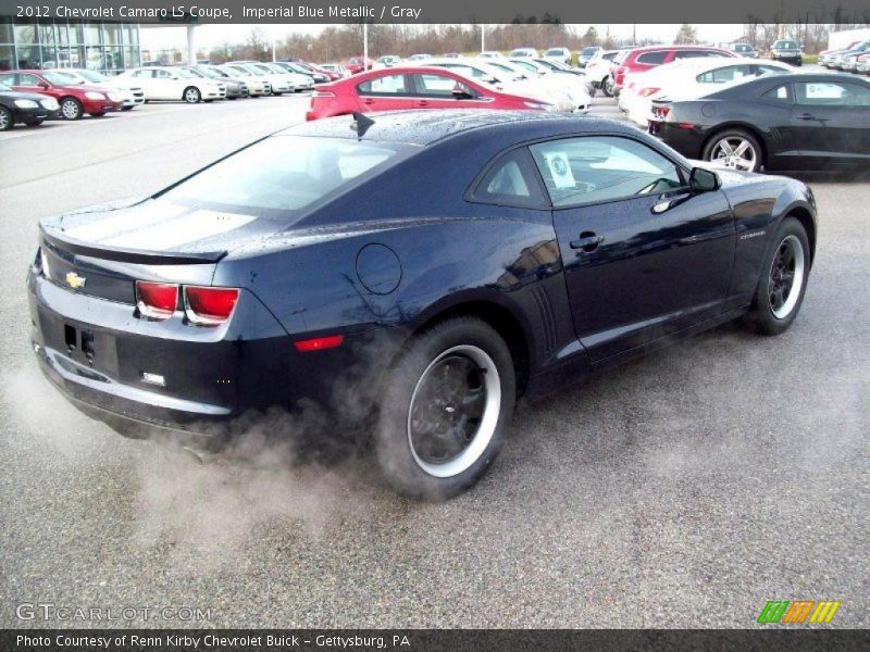 Imperial Blue Metallic / Gray 2012 Chevrolet Camaro LS Coupe