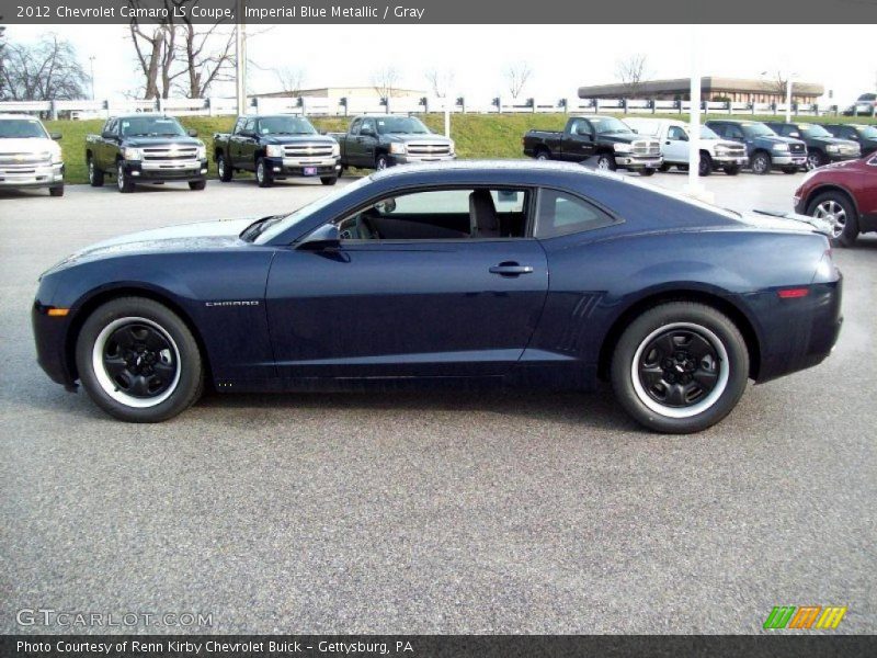 Imperial Blue Metallic / Gray 2012 Chevrolet Camaro LS Coupe