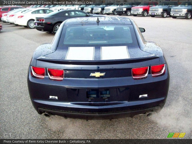 Imperial Blue Metallic / Gray 2012 Chevrolet Camaro LS Coupe