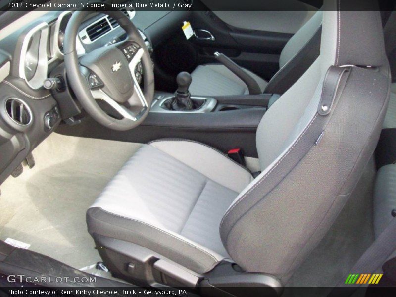 Imperial Blue Metallic / Gray 2012 Chevrolet Camaro LS Coupe
