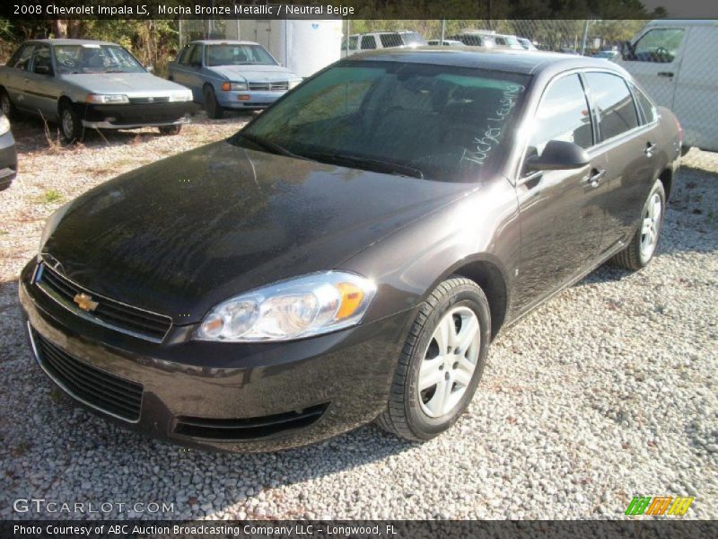 Mocha Bronze Metallic / Neutral Beige 2008 Chevrolet Impala LS